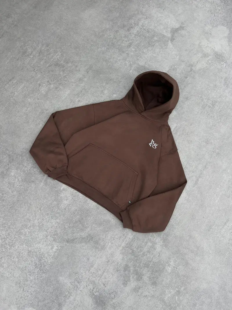 Elevate Studio Boxy Hoodie – Brown