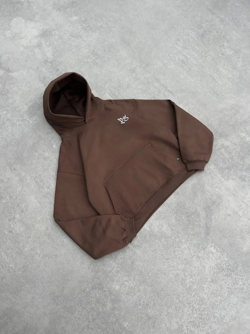 Elevate Studio Boxy Hoodie – Brown