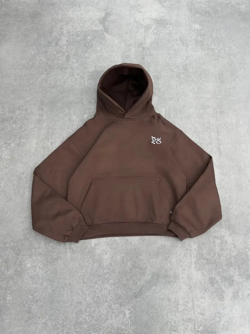 Elevate Studio Boxy Hoodie – Brown